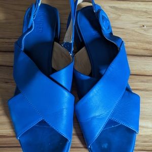 Camper Blue Slingback Heels 39